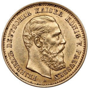 Prusse, 10 marques 1888-A, Berlin - Frédéric III