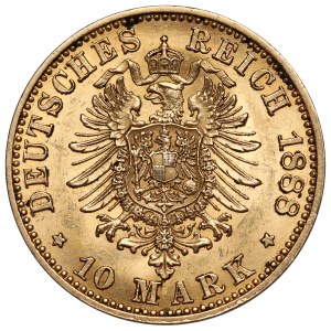 Prusy, 10 marek 1888-A, Berlin - Fryderyk III