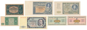 Série de billets de banque polonais 1920-1969 (7 pièces)