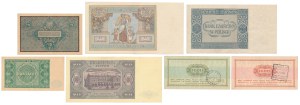 Série de billets de banque polonais 1920-1969 (7 pièces)