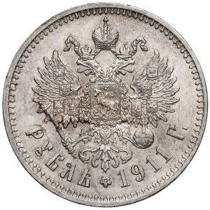 Russie, Nicolas II, Rouble 1911 EB, Saint-Pétersbourg