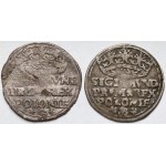 Zygmunt I Stary, Grosz Kraków 1527-1529 - zestaw (2szt)
