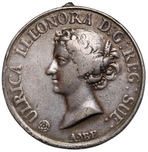 Szwecja, Medal zaślubinowy bez daty (~1680) - Karol XI i Ulrika Eleonora Duńska