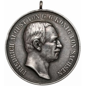 Niemcy, Saksonia, Friedrich August III, Medal strzelecki bez daty (1905)