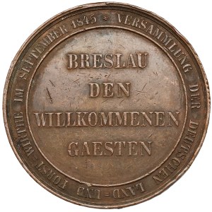 Śląsk, Wrocław, Medal 1845 - Zjazd Rolników i Leśników