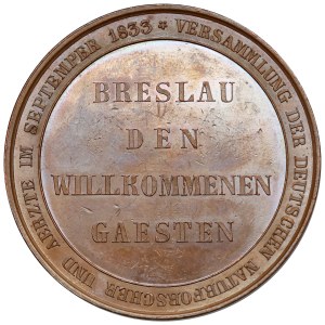 Silesia, Wroclaw, Medal 1833 - Congress of Naturalists and Physicians