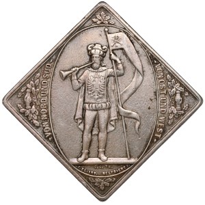 Niemcy, Saksonia, Medal w formie klipy, Zawody Strzeleckie 1884