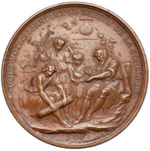 Switzerland, Geneva, Medal 1767 - for Merits in Settling a Dispute between Citizens and the Council.