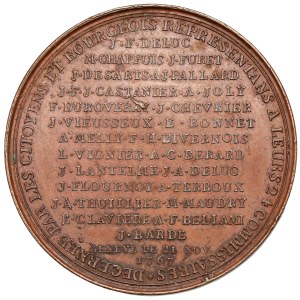 Szwajcaria, Genewa, Medal 1767 - za Zasługi w Rozstrzygnięciu Sporu między Obywatelami a Radą.