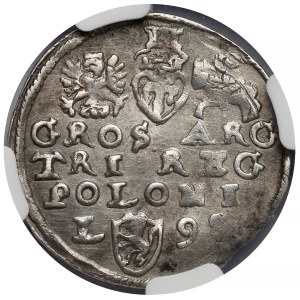 Zygmunt III Waza, Trojak Lublin 1598 - L z lewej