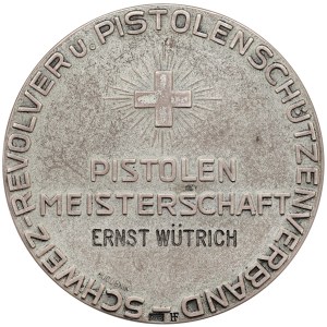 Switzerland, Silver Medal without date (~1960) - Confederate Pistol Shooting Championships