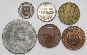 Allemagne, Jetons commémoratifs 1840-1879 - set (6pcs)