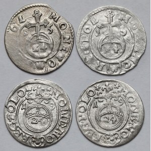 Zygmunt III Waza, Półtorak Bydgoszcz 1615 i 1619 - zestaw (4szt)