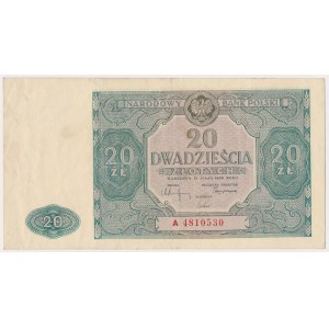 20 złotych 1946 - mała litera - A