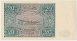 20 zloty 1946 - lettre minuscule - A