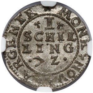 Inflanty, Szeląg Dahlen 1572 - PIĘKNY