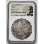Szwecja, Karol IX, 4 marki 1610, Sztokholm - ex. L. E. Bruun