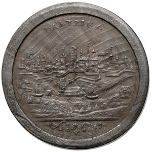 WARCAB medal with panorama of Gdansk (~1720).