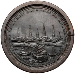 Hamburg, Checkers medal / Brettstein - siege of the city