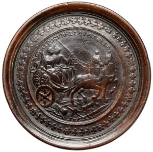 Austria, Checkers medal / Brettstein - capture of Buda - chariot
