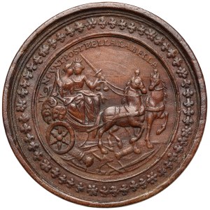 Austria, Checkers medal / Brettstein - capture of Buda - chariot