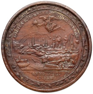 Austria, Checkers medal / Brettstein - capture of Buda - chariot