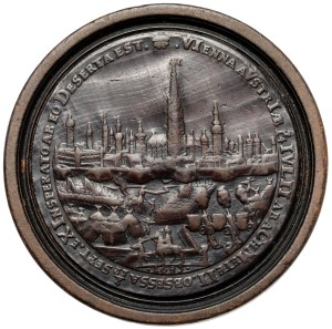 Austria, Checkers medal / Brettstein - Victoria of Vienna / battle