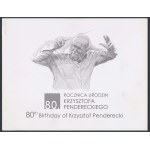 PWPW 80. rocznica urodzin Krzysztofa Pendereckiego - z folderem emisyjnym