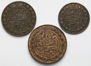 Tunisia, 2-8 kharub (19th century) - set (3pcs)