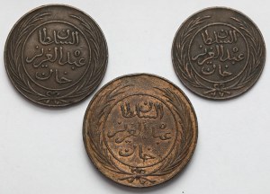 Tunisia, 2-8 kharub (19th century) - set (3pcs)