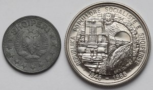 Albania, 5 leke 1947-1988 - set (2pcs)