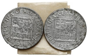 Tchécoslovaquie, 10 korun 1931-1932 - faux d'époque - set (2pcs)