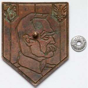 Plakieta, Józef Piłsudski - w stylu art deco