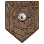 Plakieta, Józef Piłsudski - w stylu art deco