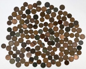 Russie tsariste, pièces de monnaie en cuivre MIX