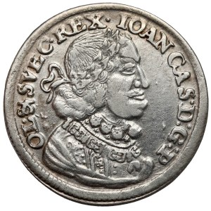 Jan II Kazimierz, Ort Bydgoszcz 1651 CG - tarcza zaokrąglona