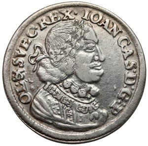 Jean II Casimir, Ort Bydgoszcz 1651 CG - bouclier arrondi