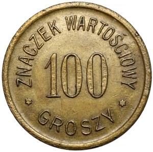 Poznan, T gastronomy. A. - value stamp of 100 pennies