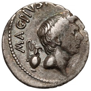 Republika, Pompejusz Sekstus (42-40 p.n.e.) Denar - rzadki