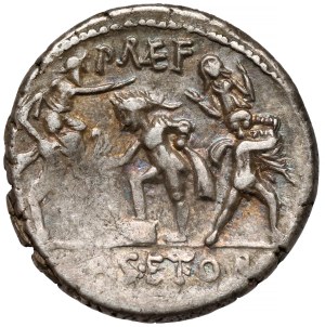 Republic, Pompey Sextus (42-40 BC) Denarius - rare