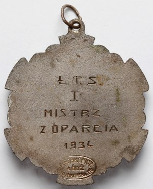 Lodz Rifle Association (?) Medal, 1st Master from Support 1934 - Bobkowicz