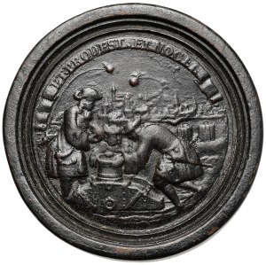 Austria, Checkers medal / Brettstein - Victoria of Vienna / shelling