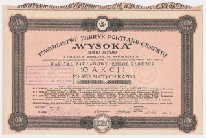 WYSOKA, 10x 100 zł 1931
