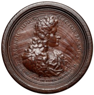 Medal warcabowy, Brandenburgia-Prusy, Fryderyk III, Bez daty (1689) - odzyskanie miasta Bonn