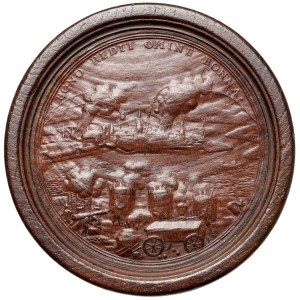 Medal warcabowy, Brandenburgia-Prusy, Fryderyk III, Bez daty (1689) - odzyskanie miasta Bonn