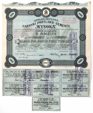 WYSOKA, 5x 1.000 mkp 1920
