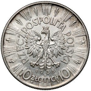 Piłsudski 10 złotych 1938