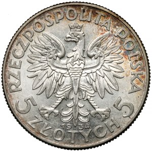 Głowa Kobiety 5 złotych 1934