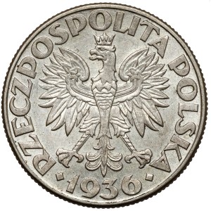 Żaglowiec 2 złote 1936