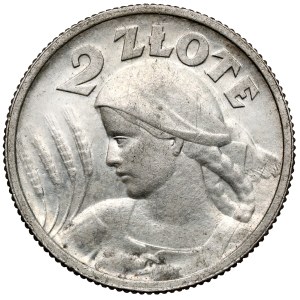 Kobieta i kłosy 2 złote 1924 Paryż
